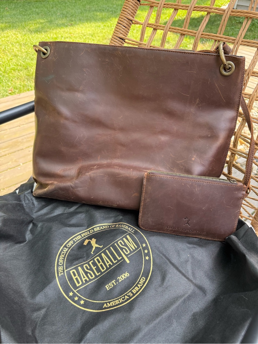 Baseballism Glove Leather Meghan Hobo Bag